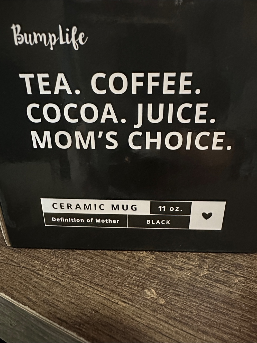Black Ceramic Mug - 'Mom's Choice'